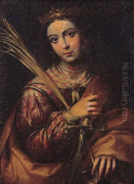 Saint Catherine Oil Painting by Bartolome Esteban Murillo