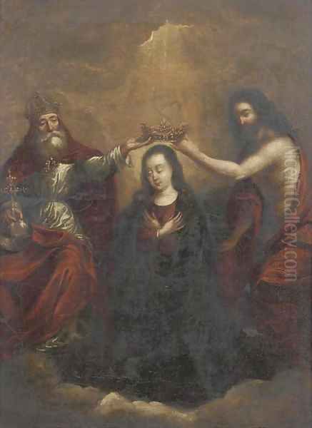 The Coronation of the Virgin Oil Painting by Bartolome Esteban Murillo