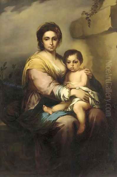 The Madonna and Child Oil Painting by Bartolome Esteban Murillo