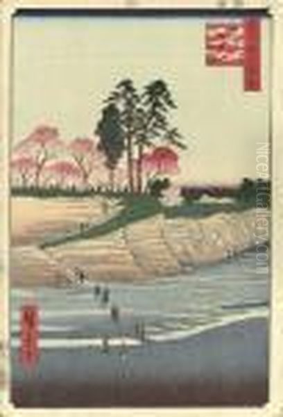 Shinagawa, Gotenyama (goten Hill, Shinagawa) Oil Painting by Utagawa or Ando Hiroshige