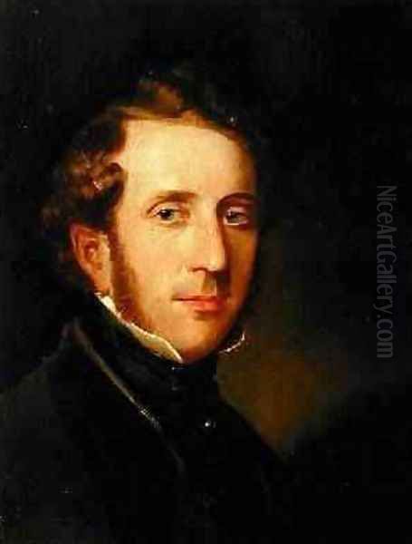 Self Portrait 1845 Oil Painting by James Flewitt Mullock