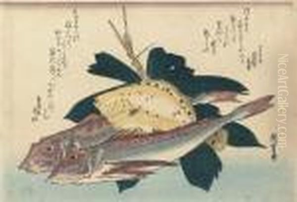 And Later Oil Painting by Utagawa or Ando Hiroshige