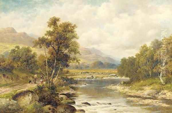 Near Bala, North Wales Oil Painting by William Henry Mander