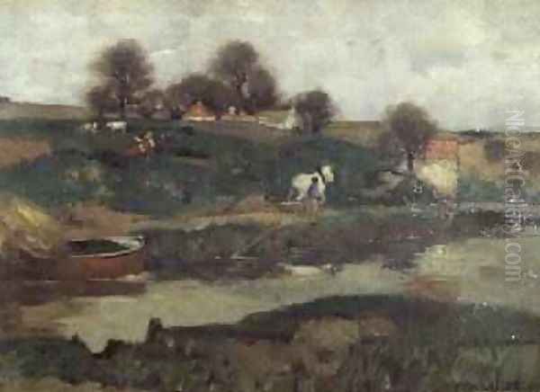 Canal 1895 Oil Painting by William York MacGregor