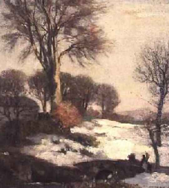 Winter Landscape 1908 Oil Painting by William York MacGregor