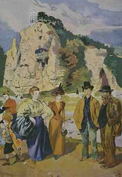 Les Buttes Chaumont Oil Painting by Louis Malteste