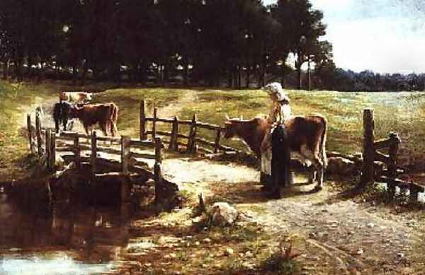 Returning Home Oil Painting by W. Mackenzie