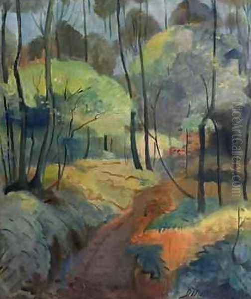 Forest Path 1920 Oil Painting by Dorothea Maetzel-Johannsen