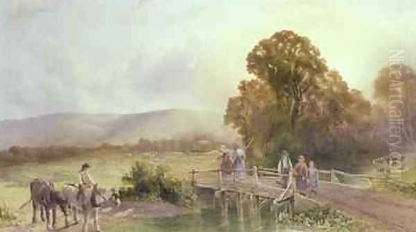 The Downs at Midhurst Oil Painting by Henry Maplestone