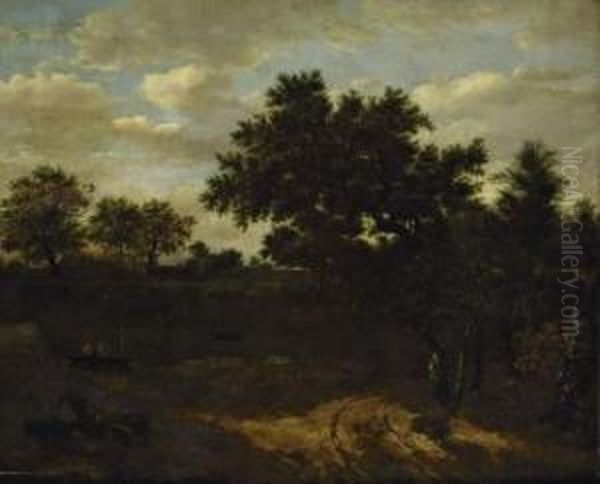 Panneau Oil Painting by Meindert Hobbema