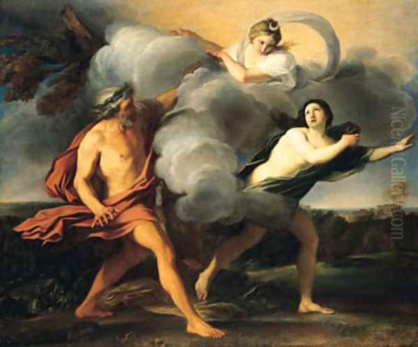 Alpheus and Arethusa Oil Painting by Carlo Maratta or Maratti