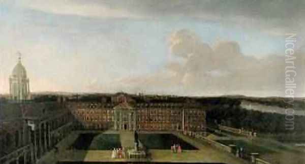 The Royal Hospital Chelsea 1717 Oil Painting by Dirk Maes