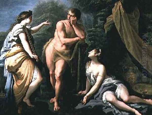 The Choice of Hercules 1712 Oil Painting by Paolo di Matteis