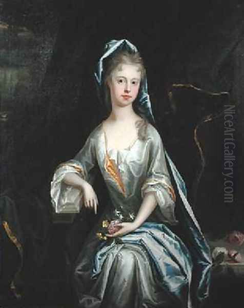 Portrait of a Lady Oil Painting by James Francis Maubert