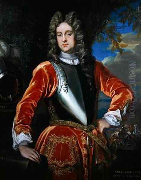 Portrait of Colonel George Bate 1714 Oil Painting by James Francis Maubert