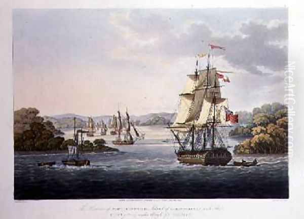 The Harbour of Port Cornwallis Oil Painting by Joseph Moore