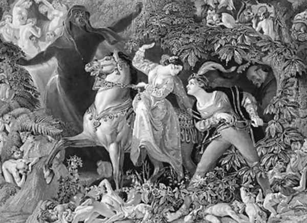 Undine Oil Painting by Daniel Maclise