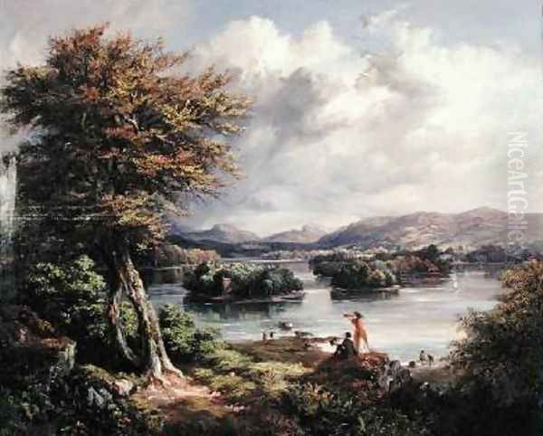 Lake of Menteith Oil Painting by Kenneth Macleay