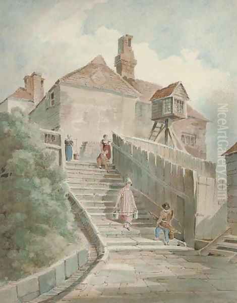 The Light Steps, Hastings Oil Painting by Paul Sandby Munn