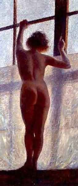 Nude at the Window 1905 Oil Painting by Pietro Mengarini