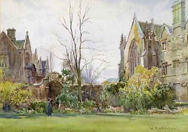 Radcliffe Quad University College Oxford 2 Oil Painting by William Matthison