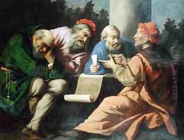 The Four Fathers of the Church Oil Painting by Pietro the Elder Muttoni