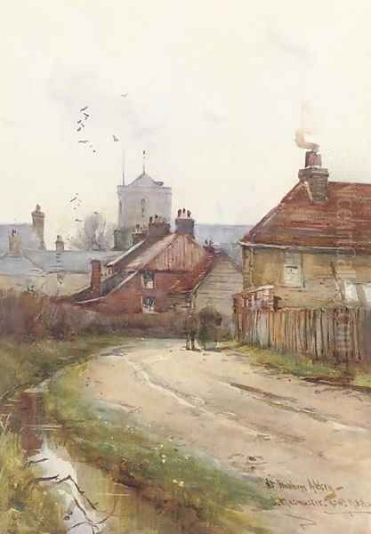 The road to Waltham Abbey Oil Painting by James MacMaster