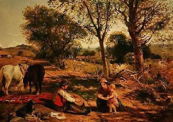 Mid Day Rest Oil Painting by William Elsob Marshall