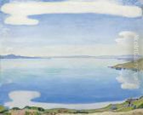 Genfersee Von Chexbres Aus Oil Painting by Ferdinand Hodler