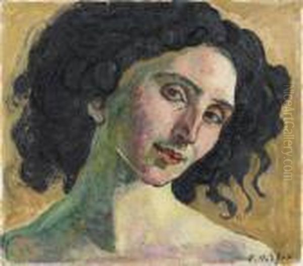 Giulia Leonardi Oil Painting by Ferdinand Hodler