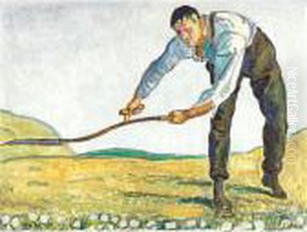 Der Maher Oil Painting by Ferdinand Hodler