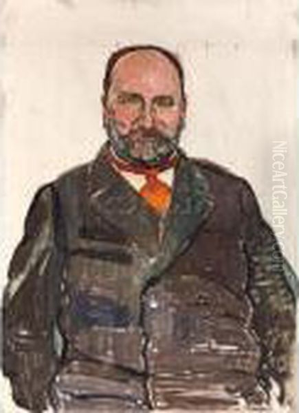 Fredrik (frederick) Robert Martin 
Fredrik (frederick) Robert Martin Oil Painting by Ferdinand Hodler