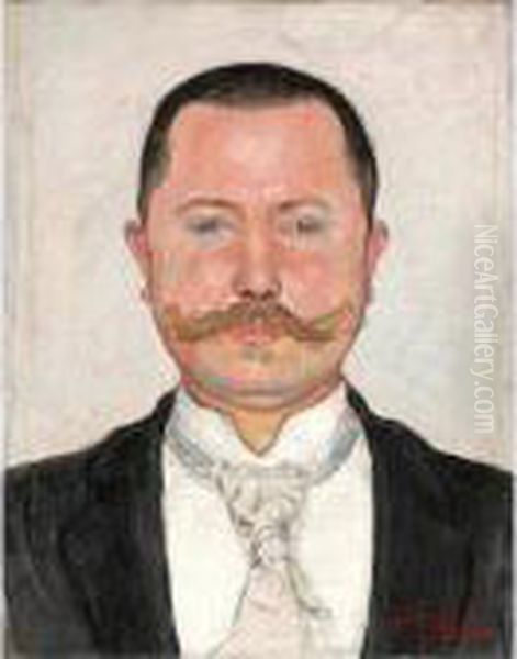 Portrait Heinrich Hablutzel Oil Painting by Ferdinand Hodler