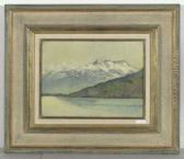 Genfersee. Oil Painting by Ferdinand Hodler