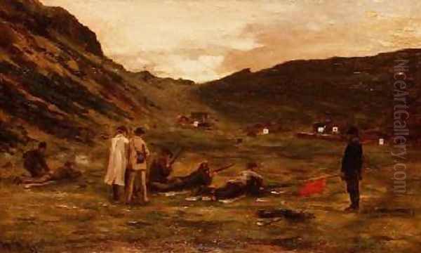 The Rifle Range Oil Painting by William Darling McKay