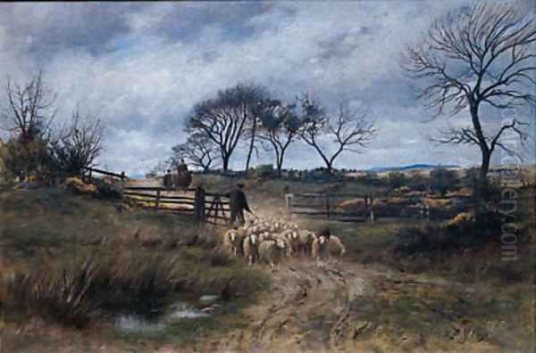 Driving the Flock Oil Painting by William Darling McKay