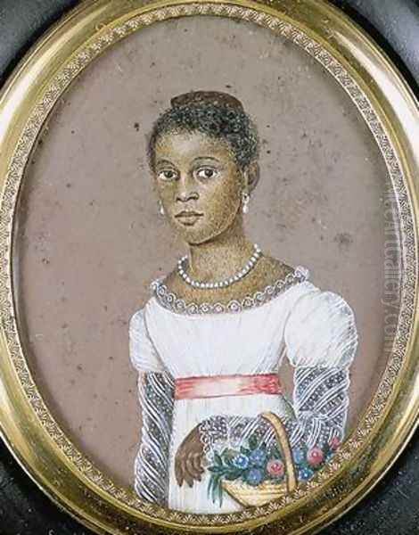 Portrait of Euphemia Toussaint 1825 Oil Painting by Anthony Meucci