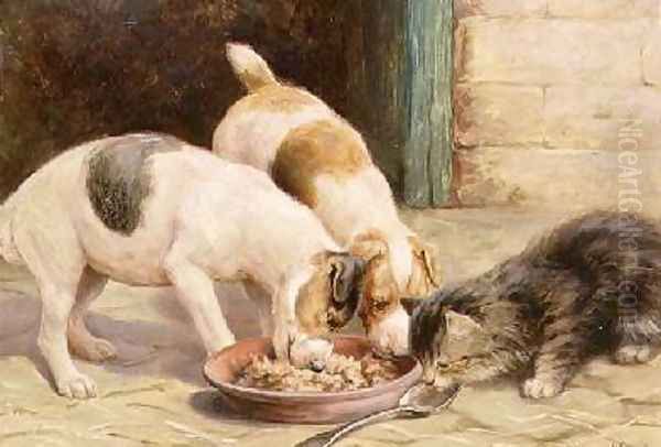 Supper Time Oil Painting by Fannie Moody