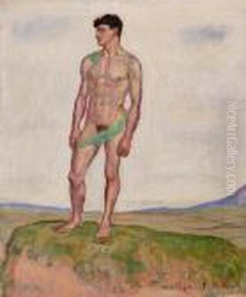 Blick Ins Weite Land Oil Painting by Ferdinand Hodler