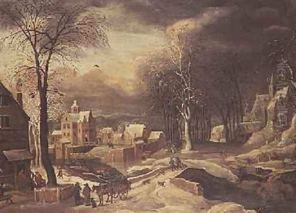 Winter Landscape by Hendrick de Meyer