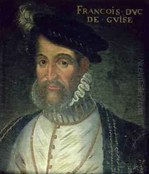 Portrait of Francois 2nd Duke Guise 1519-63 French soldier and statesman Oil Painting by Jean Mosnier