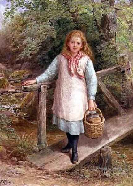 Returning from Market Oil Painting by Samuel McLoy