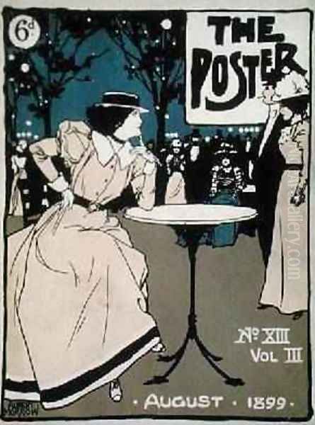 Front cover of The Poster volIII no13 August 1899 Oil Painting by Albert Morrow