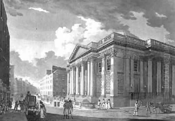 The Royal Exchange Dublin 1792 Oil Painting by James Malton