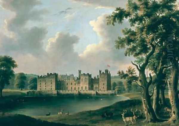 Raby Castle Oil Painting by James Miller