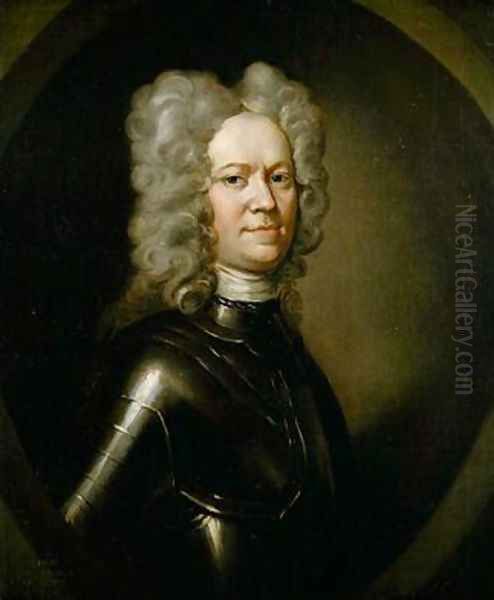 Portrait of Simon Fraser 11th Lord Lovat 1703 Oil Painting by Sir John Baptist de Medina