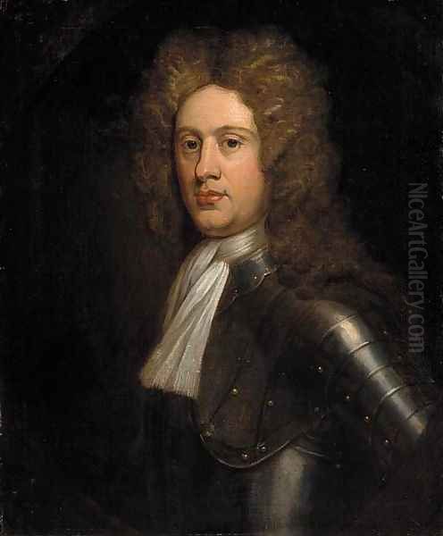 Portrait of a gentleman Oil Painting by Sir John Baptist de Medina