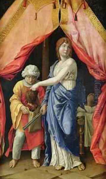 Judith with the Head of Holofernes Oil Painting by Andrea Mantegna