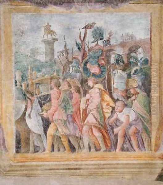 The Triumph of Caesar Oil Painting by Andrea Mantegna