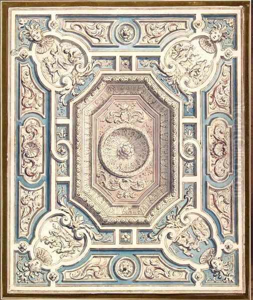 Design for a Ceiling Oil Painting by Daniel the Elder Marot